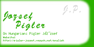 jozsef pigler business card